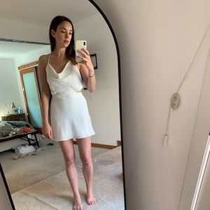 12th tribe white halter. Open back.